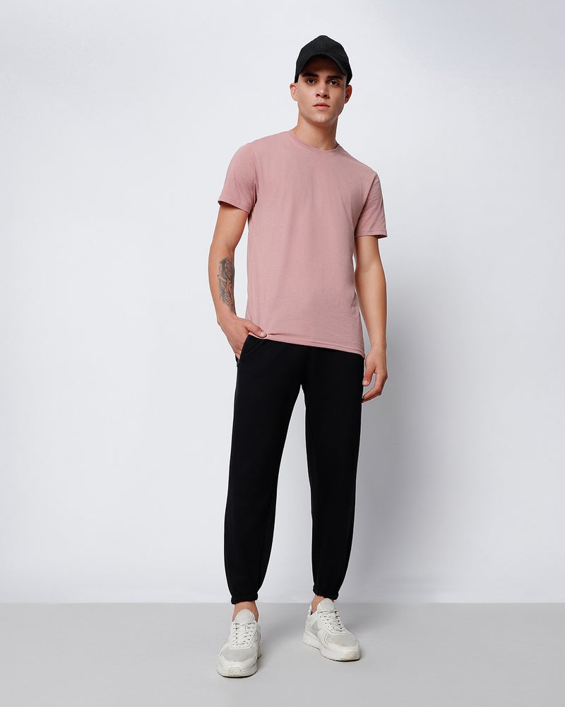 bewakoof Men's Black Warm Joggers - Image 3
